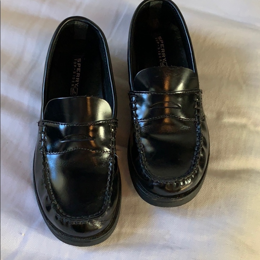 Sperry black penny loafers